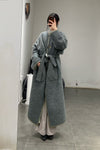 MUTEDANCE long wool jacket MD23FW02 blue gray PM96